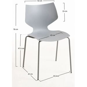 Cadeiras de jantar Plecy de Miguel - Conjunto de 6, Estilo nórdico, Suporta 120kg Cadeiras de jantar Plecy de Miguel - Conjunto de 6, Estilo nórdico, Suporta 120kg