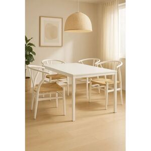 Miguel Tian 120x60cm Mesa Branca Miguel Tian 120x60cm Mesa Branca