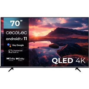 Cecotec Televisor QLED 70" Android 11 - 4K UHD, Sin Marco, Dolby Atmos Cecotec Televisor QLED 70" Android 11 - 4K UHD, Sin Marco, Dolby Atmos