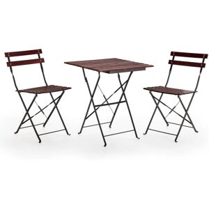 Conjunto de Muebles de Jardín Agata - Negro - 3 Piezas Conjunto de Muebles de Jardín Agata - Negro - 3 Piezas