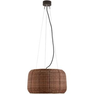 Bover - Fora - Aluminium graphite - Rotin brun - Suspension - Publicité Bover - Fora - Aluminium graphite - Rotin brun - Suspension - Publicité