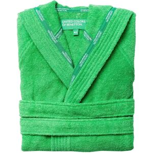 Benetton Peignoir en coton vert à capuche M/L - Peignoir - Publicité Benetton Peignoir en coton vert à capuche M/L - Peignoir - Publicité