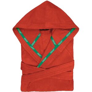 Peignoir à Capuche en Coton Rouge - Peignoir - Publicité Peignoir à Capuche en Coton Rouge - Peignoir - Publicité