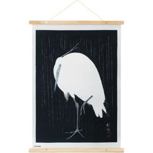 Banner in legno Kokonote Egret In The Rain - Decorazione murale Banner in legno Kokonote Egret In The Rain - Decorazione murale