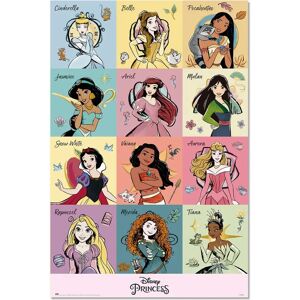 Póster Disney Princess Brush Strokes - 91,5 x 61 cm Póster Disney Princess Brush Strokes - 91,5 x 61 cm