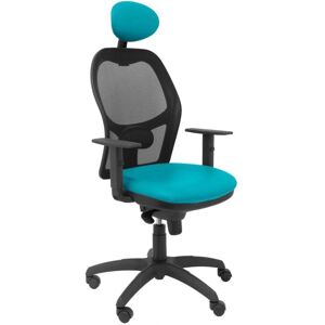 Chaise de Bureau Piqueras y Crespo Jorquera - Appui-tête réglable, dossier en maille - Vert - Publicité Chaise de Bureau Piqueras y Crespo Jorquera - Appui-tête réglable, dossier en maille - Vert - Publicité
