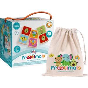 Domino en Bois Écologique Frootimals Euroswan - Jeu pour Enfants - Publicité Domino en Bois Écologique Frootimals Euroswan - Jeu pour Enfants - Publicité