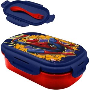 Marvel Kids Spider-Man Brotdose mit Besteckset - 2 Fächer Marvel Kids Spider-Man Brotdose mit Besteckset - 2 Fächer
