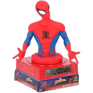 Lampada bambini Spiderman Marvel Euroswan con sveglia - 3D, digitale, decorativa Lampada bambini Spiderman Marvel Euroswan con sveglia - 3D, digitale, decorativa