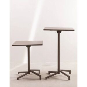 Sklum Dely Mesa de Bar Plegable y Convertible en Acero - Apto para Exterior Sklum Dely Mesa de Bar Plegable y Convertible en Acero - Apto para Exterior