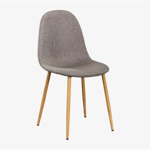 Sklum - Sedia da Pranzo Glamm Lino Grigio Topo Legno Naturale Sklum - Sedia da Pranzo Glamm Lino Grigio Topo Legno Naturale