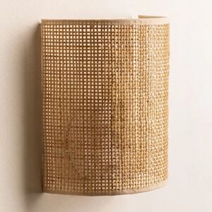 SKLUM Ytse Applique Murale - Rattan Naturel - Design Moderne - Publicité SKLUM Ytse Applique Murale - Rattan Naturel - Design Moderne - Publicité