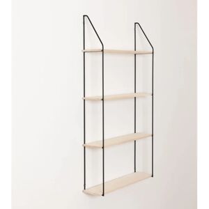 Libreria a muro Arison Sklum - 4 Ripiani - Legno Acciaio Libreria a muro Arison Sklum - 4 Ripiani - Legno Acciaio