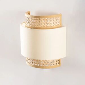 SKLUM Lampada da Parete Beige Lino Satu - Rattan & Tessuto SKLUM Lampada da Parete Beige Lino Satu - Rattan & Tessuto