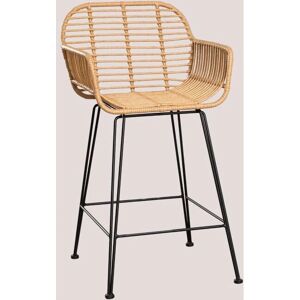 SKLUM Eska sgabello da giardino - Rattan sintetico, Nero, 65cm SKLUM Eska sgabello da giardino - Rattan sintetico, Nero, 65cm