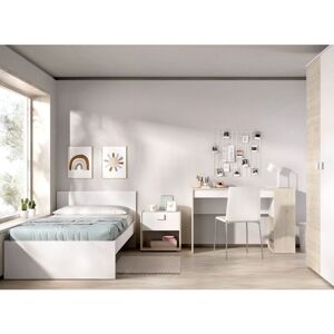 Dekit Top Pack 2 Conjunto de Muebles de Dormitorio - Cama, Mesita, Escritorio Dekit Top Pack 2 Conjunto de Muebles de Dormitorio - Cama, Mesita, Escritorio