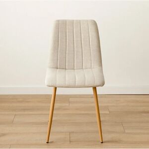 Chaise rembourrée beige Kenay Home - Style Wismar - Publicité Chaise rembourrée beige Kenay Home - Style Wismar - Publicité