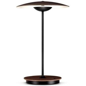 Lampe de table LED rechargeable Ginger - Bois/Métal - Publicité Lampe de table LED rechargeable Ginger - Bois/Métal - Publicité