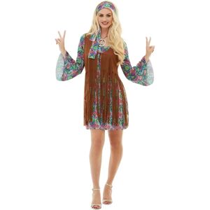Costume Hippie Funiglobal - Robe Vintage Années 60 Multicolore - Publicité Costume Hippie Funiglobal - Robe Vintage Années 60 Multicolore - Publicité