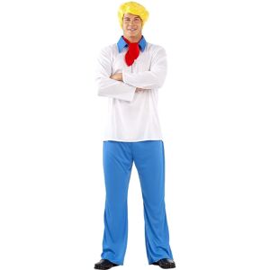 Costume officiel Scooby Doo Funiglobal Fred pour hommes - Costumes d'Halloween et fêtes - Publicité Costume officiel Scooby Doo Funiglobal Fred pour hommes - Costumes d'Halloween et fêtes - Publicité