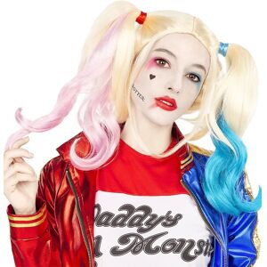 Peruca Harley Quinn da Funiglobal - Acessório oficial para fantasia Suicide Squad Peruca Harley Quinn da Funiglobal - Acessório oficial para fantasia Suicide Squad