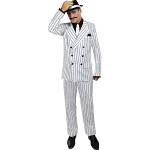 Costume de Gangster Années 1920 - Blanc - Publicité Costume de Gangster Années 1920 - Blanc - Publicité