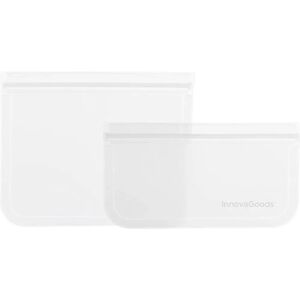 InnovaGoods Reusable Food Storage Bags Set - Transparent - Food Storage Bags InnovaGoods Reusable Food Storage Bags Set - Transparent - Food Storage Bags