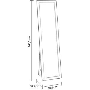 Espejo Cardiff DUEHOME - Vertical elegante con marco de mosaico Espejo Cardiff DUEHOME - Vertical elegante con marco de mosaico