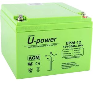 U-power U-Power AGM 12V 26Ah Batería - Batería U-power U-Power AGM 12V 26Ah Batería - Batería
