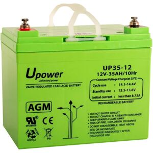 Batería U-power 12V 35Ah AGM Plomo Batería U-power 12V 35Ah AGM Plomo