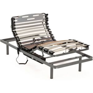 Nalui - Sommier électrique ajustable 80x190cm avec télécommande, 11 lattes en hêtre, structure en acier - Espagne - Publicité Nalui - Sommier électrique ajustable 80x190cm avec télécommande, 11 lattes en hêtre, structure en acier - Espagne - Publicité