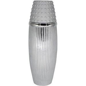 Romimex Silber Keramik Blumenvasen - Blumenvasen Romimex Silber Keramik Blumenvasen - Blumenvasen