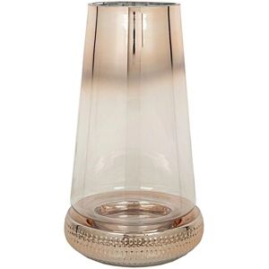 Romimex Transparante Gouden Vaas - Huisdecoratie Romimex Transparante Gouden Vaas - Huisdecoratie