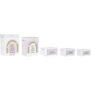 Fijalo DC195693 - Juego de cestas de ropa - 5 Paulownia - 40x30x55 - Blanco Fijalo DC195693 - Juego de cestas de ropa - 5 Paulownia - 40x30x55 - Blanco