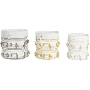 Fijalo Modelo DC199160 Juego de Cestas - Poliéster Algodón, 43x43x45 cm Fijalo Modelo DC199160 Juego de Cestas - Poliéster Algodón, 43x43x45 cm