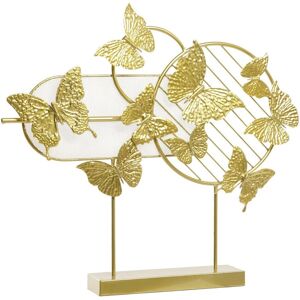 Fijalo Decorazione in Metallo 63x9x58,4cm con Farfalle - Decoracion Metal Fijalo Decorazione in Metallo 63x9x58,4cm con Farfalle - Decoracion Metal