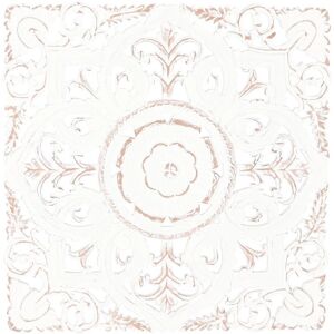 Fijalo - Decorazione Parete MDF 60X2X60 Mandala Bianco - Decorazione da Parete Fijalo - Decorazione Parete MDF 60X2X60 Mandala Bianco - Decorazione da Parete