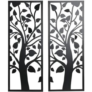 Fijalo - Set Wanddecoratie 2 Metaal 70x1,3x90 - Wanddecoratie Fijalo - Set Wanddecoratie 2 Metaal 70x1,3x90 - Wanddecoratie