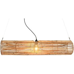 Fijalo - Plafondlamp Rattan 100X20X20 Naturel Bruin Fijalo - Plafondlamp Rattan 100X20X20 Naturel Bruin