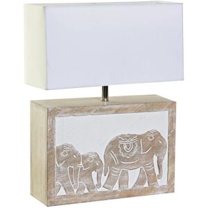 Fijalo - Lámpara de Mesa - Poliéster Mango - Marrón - 33x12x41cm Fijalo - Lámpara de Mesa - Poliéster Mango - Marrón - 33x12x41cm