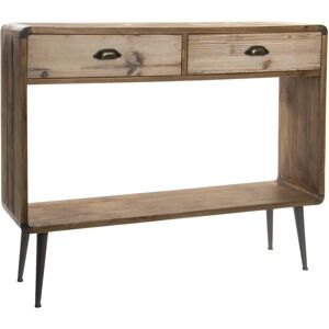 Fijalo Modelo MB143014 - Consola de Madera y Metal - 115x30x96cm Fijalo Modelo MB143014 - Consola de Madera y Metal - 115x30x96cm