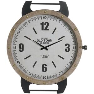Fijalo - Wanduhr Eisen MDF 52x5x60 Weiß RE196392 Fijalo - Wanduhr Eisen MDF 52x5x60 Weiß RE196392