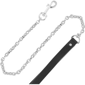 Collare in Pelle Darkness con Guinzaglio - Attrezzatura BDSM Fetish Collare in Pelle Darkness con Guinzaglio - Attrezzatura BDSM Fetish