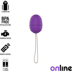 ONLINE Ei Vibrator - Fernbedienung - Wasserdicht - Körperfreundlich - 10 Vibrationsmodi ONLINE Ei Vibrator - Fernbedienung - Wasserdicht - Körperfreundlich - 10 Vibrationsmodi