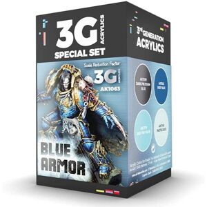 Kit de jeu de guerre armure bleue - AK Interactive Peinture pour maquettes - Publicité Kit de jeu de guerre armure bleue - AK Interactive Peinture pour maquettes - Publicité