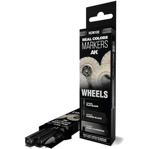 Peinture pour modèles AK Interactive Real Colors - Set 3 WHEELS - Acrylique pour maquettes Peinture pour modèles AK Interactive Real Colors - Set 3 WHEELS - Acrylique pour maquettes