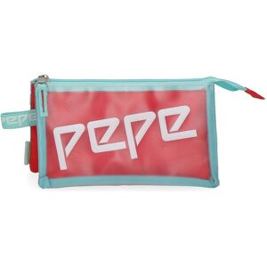 Pepe Jeans unisex Kids Crystal Case - 3 Compartments - 22x12x5cm Pepe Jeans unisex Kids Crystal Case - 3 Compartments - 22x12x5cm