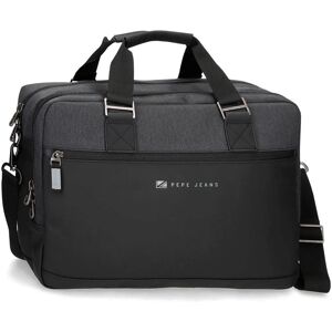 Pepe Jeans Model 7126631 - Laptophoes - Zwart - Casual stijl - 40x30x11cm Pepe Jeans Model 7126631 - Laptophoes - Zwart - Casual stijl - 40x30x11cm