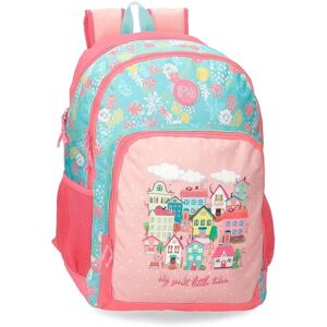 Roll Road Pink Kids School Backpack - Casual, Polyester, Two Compartments Roll Road Pink Kids School Backpack - Casual, Polyester, Two Compartments