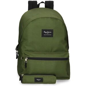 Pepe Jeans Aris Backpack - Casual, Green, Polyester Pepe Jeans Aris Backpack - Casual, Green, Polyester